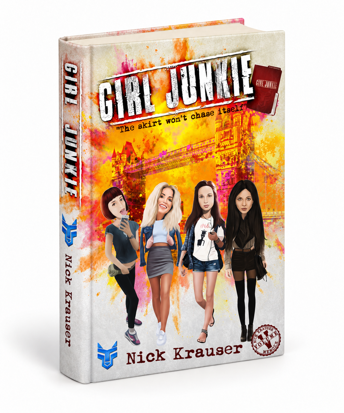 Girl Junkie illustrated book cover